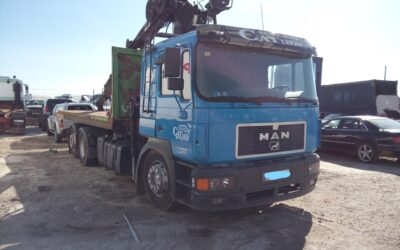 camion man multilift portacontenedores de gancho 414 cv